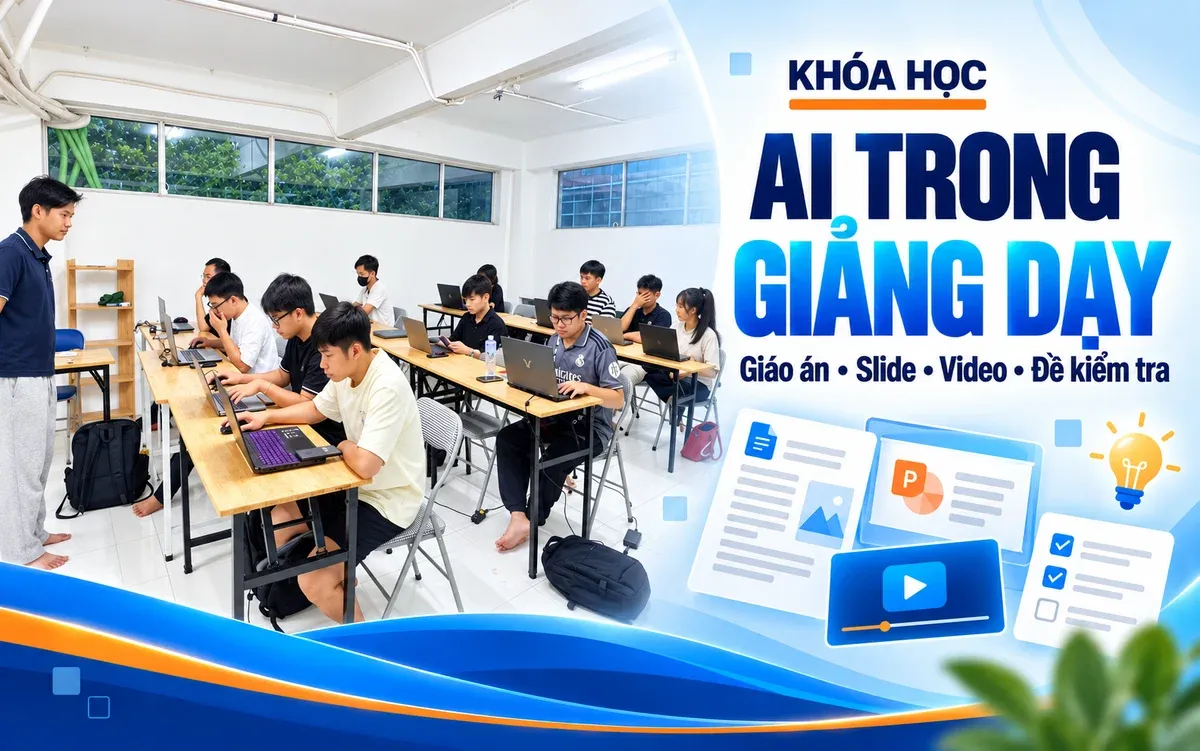 Cover khóa AI trong giảng dạy