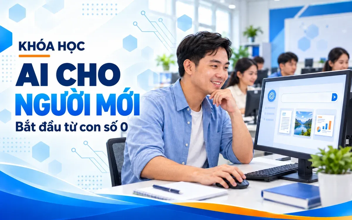 Cover khóa AI cho người mới bắt đầu