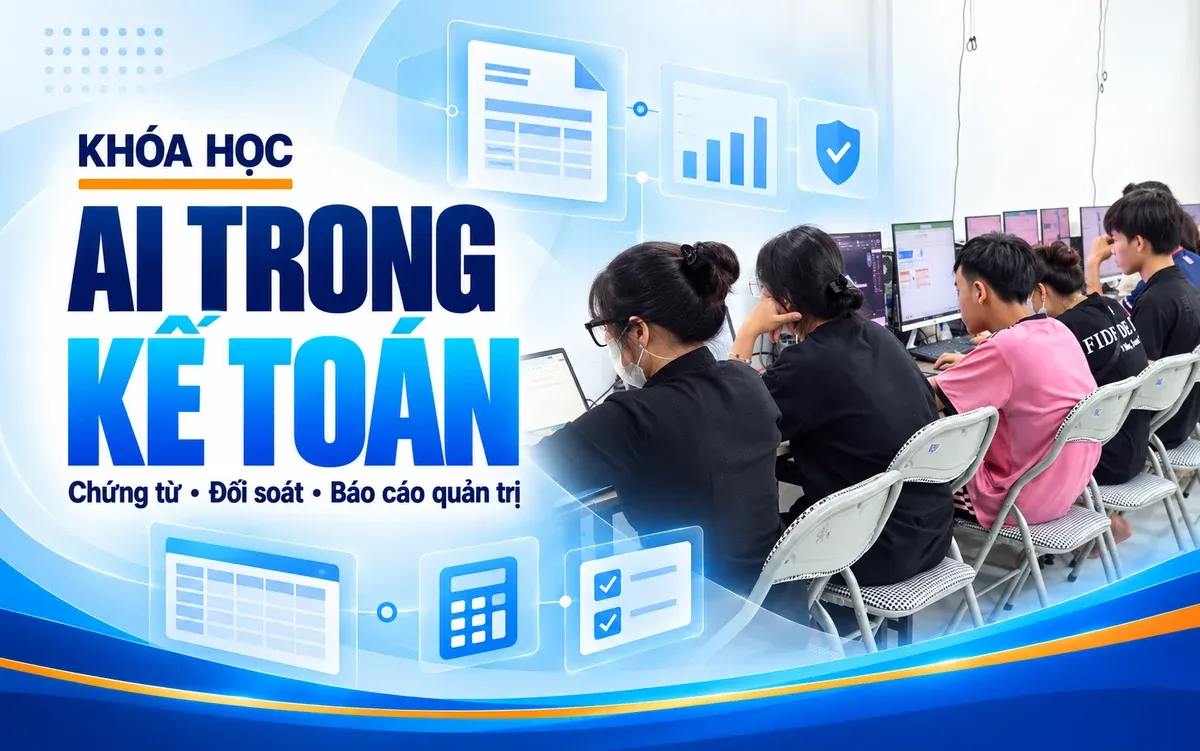Cover khóa AI trong kế toán