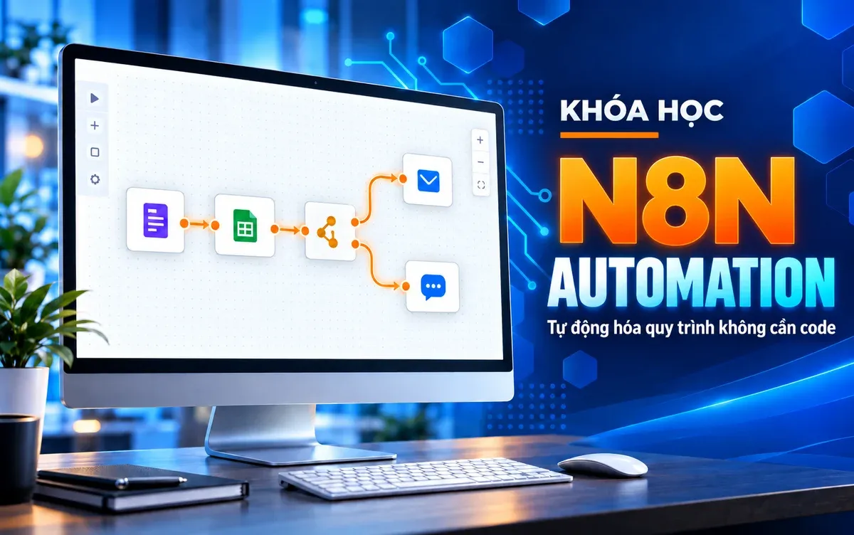 Cover khóa n8n AI Automation